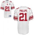 New York Giants #21 Phillips Authentic 2012 Super Bowl XLVI white
