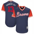 Braves #13 Ronald Acuna Jr. Sabanero Soy Navy 2018 Players' Weekend Authentic Team Jersey