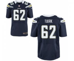 Men\'s Nike San Diego Chargers #62 Max Tuerk Elite Navy Blue Team Color NFL Jersey