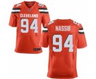 Men's Nike Cleveland Browns #94 Carl Nassib Elite Orange Alternate NFL Jersey