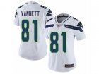 Women Nike Seattle Seahawks #81 Nick Vannett Vapor Untouchable Limited White NFL Jersey