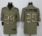 Nike Dolphins #29 Minkah Fitzpatrick Olive Camo Salute To Service Limited Jersey