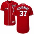 Mens Majestic Washington Nationals #37 Stephen Strasburg Red Flexbase Authentic Collection MLB Jersey