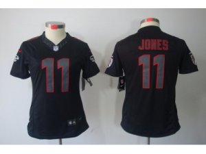 Nike Women NFL Atlanta Falcons #11 Julio Jones Black Jerseys(Impact Limited)