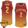 Men's Adidas Cleveland Cavaliers #2 Kyrie Irving Swingman Red Resonate Fashion 2016 The Finals Patch NBA Jersey