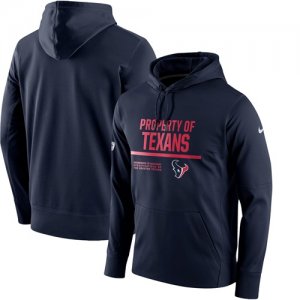 Men\'s Houston Texans Nike Navy Circuit Property Of Performance Pullover Hoodie