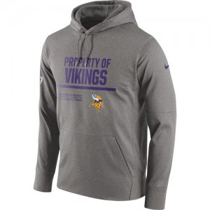 Men\'s Minnesota Vikings Nike Gray Circuit Property Of Performance Pullover Hoodie