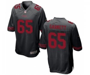 Men\'s Nike San Francisco 49ers #65 Joshua Garnett Game Black NFL Jersey