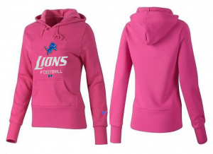 Women Detroit Lions Logo Pullover Hoodie-122