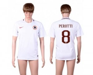 Roma #8 Perotti Away Soccer Club Jersey