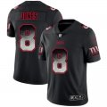 Nike Giants #8 Daniel Jones Black Arch Smoke Vapor Untouchable Limited Jersey