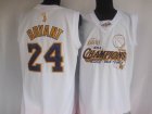 nba los angeles lakers #24 kobe bryant white[commemorative editi