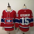 Canadiens #15 Jesperi Kotkaniemi Red Adidas Jersey