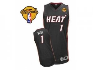 nba miami heat #1 bosh black-1[revolution 30 swingman][2013 finals]