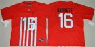 Ohio State Buckeyes 16 J.T. Barrett Red College Throwback Jersey