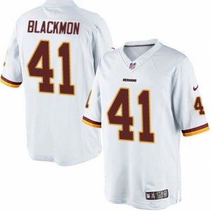 Mens Nike Washington Redskins #41 Will Blackmon Limited White NFL Jersey