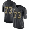 Mens Nike Cleveland Browns #73 Joe Thomas Limited Black 2016 Salute to Service NFL Jersey