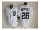 mlb jerseys detroit tigers #28 martinez white(martinez)