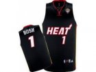 nba Miami Heat #1 Chris Bosh Blacknba Miami Heat #1 Chris Bosh Black