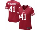 Women Nike San Francisco 49ers #41 Ahkello Witherspoon Game Red Team Color NFL Jersey