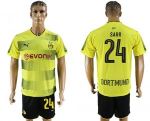 2017-18 Dortmund 24 SARR Home Soccer Jersey