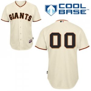 Customized San Francisco Giants Jersey Cream Home Cool Base Baseball