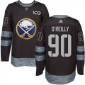 Mens Buffalo Sabres #90 Ryan OReilly Black 1917-2017 100th Anniversary Stitched NHL Jersey