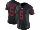 Women Nike San Francisco 49ers #5 Bradley Pinion Vapor Untouchable Limited Black NFL Jersey