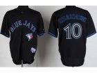 MLB Toronto Blue Jays #10 Edwin Encarnacion Black(Cool Base)