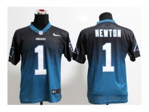 Nike jerseys carolina panthers #1 newton black-blue[Elite II drift fashion]