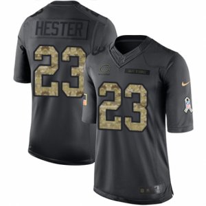 Men\'s Nike Chicago Bears #23 Devin Hester Limited Black 2016 Salute to Service NFL Jersey