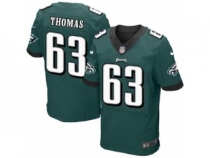 Mens Nike Philadelphia Eagles #63 Dallas Thomas Elite Midnight Green Team Color NFL Jersey