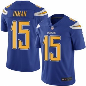 Youth Nike San Diego Chargers #15 Dontrelle Inman Limited Electric Blue Rush NFL Jersey