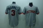 mlb detroit tigers #3 trammell m&n grey