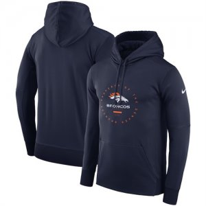 Denver Broncos Nike Sideline Property Of Wordmark Logo Performance Pullover