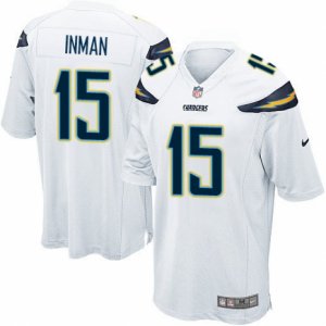 Mens Nike San Diego Chargers #15 Dontrelle Inman Game White NFL Jersey