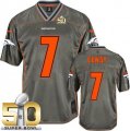 Nike Denver Broncos #7 John Elway Grey Super Bowl 50 Men Stitched NFL Elite Vapor Jersey