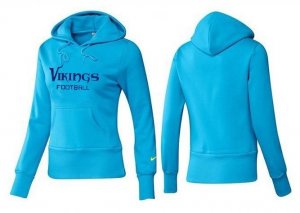 Women Minnesota Vikings Logo Pullover Hoodie-102