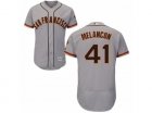 Mens Majestic San Francisco Giants #41 Mark Melancon Grey Flexbase Authentic Collection MLB Jersey