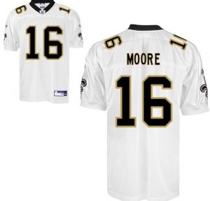 nfl new orleans saints #16 lance moore white