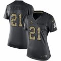 Women's Nike Los Angeles Rams #21 Coty Sensabaugh Limited Black 2016 Salute to Service NFL Jersey