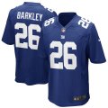 Nike Giants #26 Saquon Barkley Royal Youth 2018 Draft Pick Game Jersey