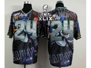 2015 Super Bowl XLIX Nike jerseys seattle seahawks #24 marshawn lynch camo[Elite Fanatical version]