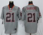 Nike 49ers #21 Deion Sanders Gray Lights Out Elite Jersey