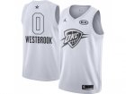 Men Nike Oklahoma City Thunder #0 Russell Westbrook White NBA Jordan Swingman 2018 All-Star Game Jersey