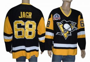 nhl pittsburgh penguins #68 jagr m&n black