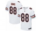 Mens Nike Chicago Bears #88 Dion Sims Elite White NFL Jersey