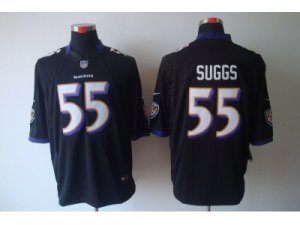 Nike NFL Baltimore Ravens #55 Terrell Suggs black Jerseys(Limited)