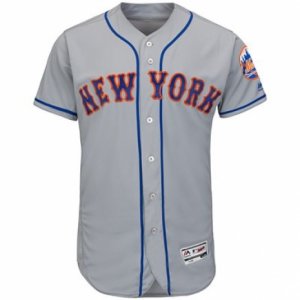 Men\'s New York Mets Majestic Blank Gray Flex Base Authentic Collection Team Jersey