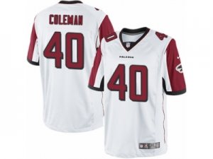 Mens Nike Atlanta Falcons #40 Derrick Coleman Limited White NFL Jersey